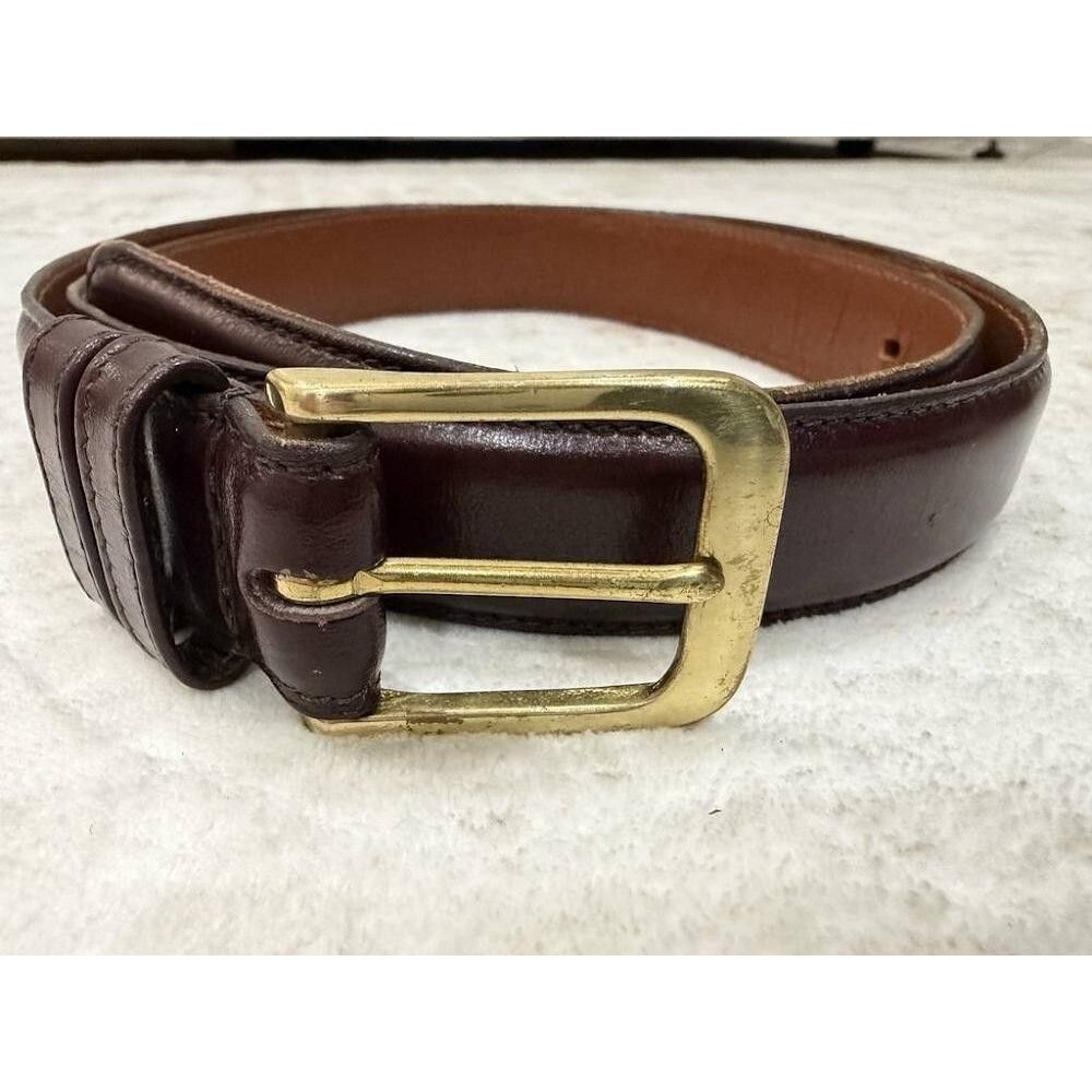 Vintage Coach Burgundy Leather Belt 5700 Size 32